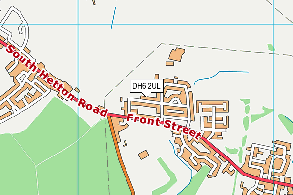 DH6 2UL map - OS VectorMap District (Ordnance Survey)