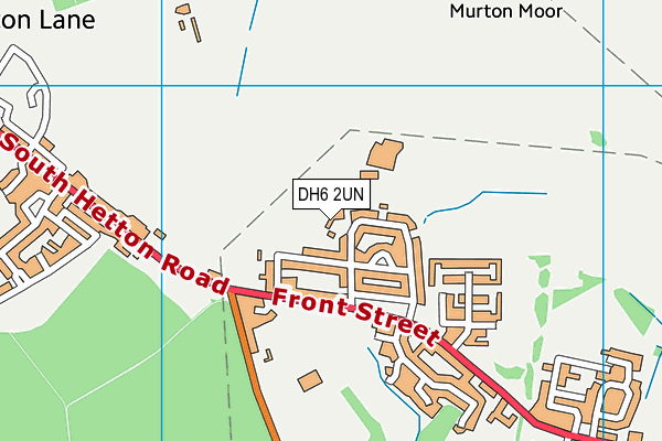 DH6 2UN map - OS VectorMap District (Ordnance Survey)