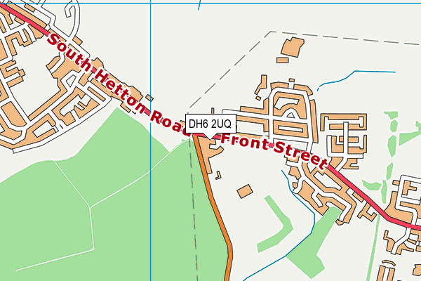 DH6 2UQ map - OS VectorMap District (Ordnance Survey)