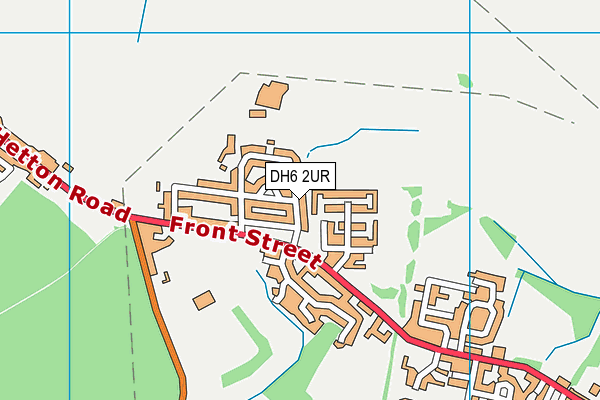 DH6 2UR map - OS VectorMap District (Ordnance Survey)