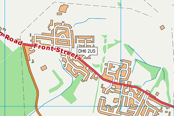 DH6 2US map - OS VectorMap District (Ordnance Survey)