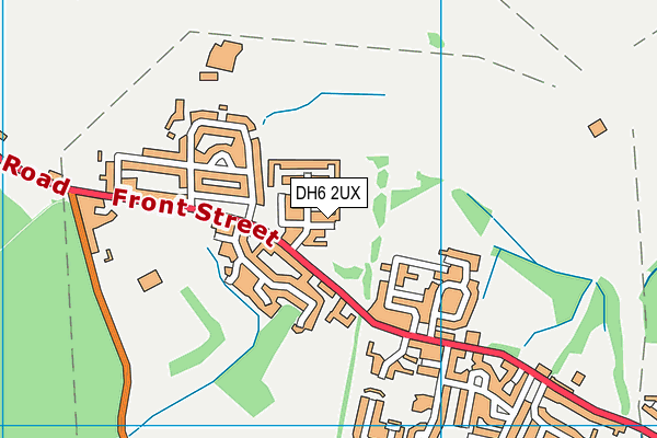 DH6 2UX map - OS VectorMap District (Ordnance Survey)