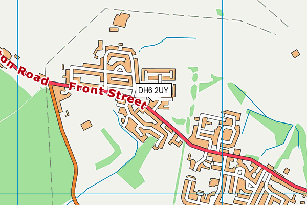 DH6 2UY map - OS VectorMap District (Ordnance Survey)