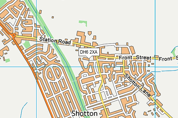 DH6 2XA map - OS VectorMap District (Ordnance Survey)