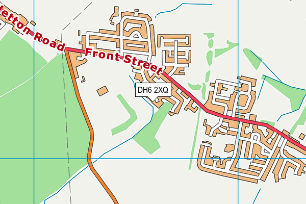 DH6 2XQ map - OS VectorMap District (Ordnance Survey)