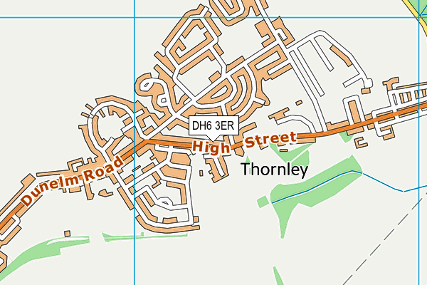 DH6 3ER map - OS VectorMap District (Ordnance Survey)