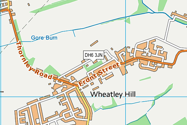 DH6 3JN map - OS VectorMap District (Ordnance Survey)