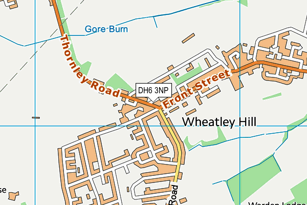 DH6 3NP map - OS VectorMap District (Ordnance Survey)
