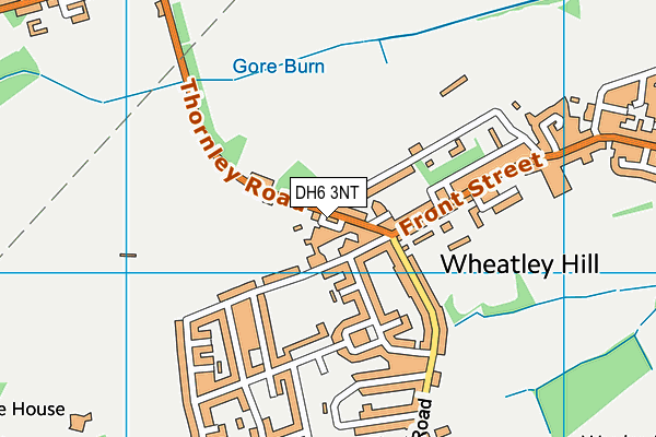 DH6 3NT map - OS VectorMap District (Ordnance Survey)