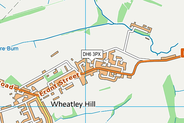 DH6 3PX map - OS VectorMap District (Ordnance Survey)