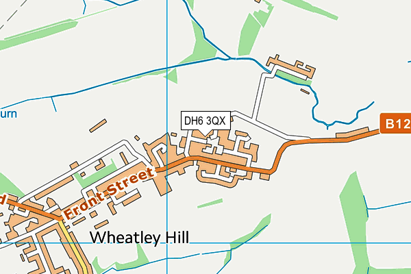 DH6 3QX map - OS VectorMap District (Ordnance Survey)