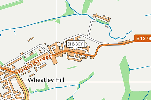 DH6 3QY map - OS VectorMap District (Ordnance Survey)