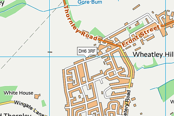 DH6 3RF map - OS VectorMap District (Ordnance Survey)