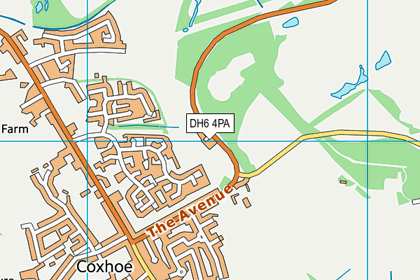 DH6 4PA map - OS VectorMap District (Ordnance Survey)