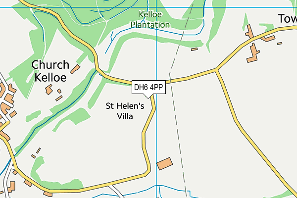 DH6 4PP map - OS VectorMap District (Ordnance Survey)