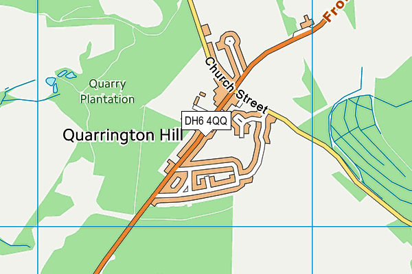 Quarrington Hill map (DH6 4QQ) - OS VectorMap District (Ordnance Survey)
