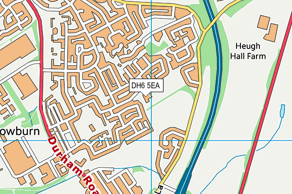 Bowburn Junior School (Closed) map (DH6 5EA) - OS VectorMap District (Ordnance Survey)