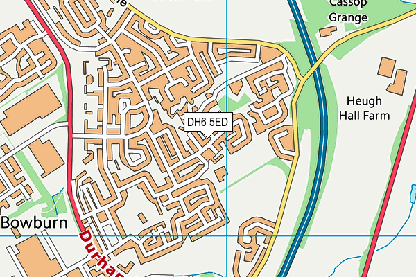 DH6 5ED map - OS VectorMap District (Ordnance Survey)