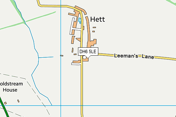 DH6 5LE map - OS VectorMap District (Ordnance Survey)