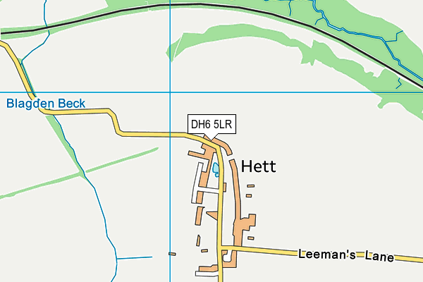 DH6 5LR map - OS VectorMap District (Ordnance Survey)