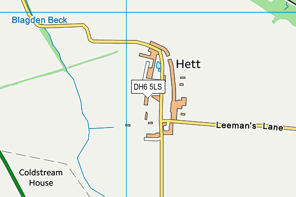 DH6 5LS map - OS VectorMap District (Ordnance Survey)