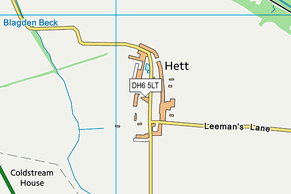 DH6 5LT map - OS VectorMap District (Ordnance Survey)