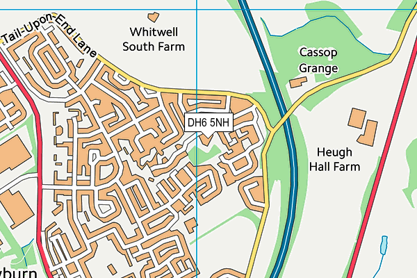 DH6 5NH map - OS VectorMap District (Ordnance Survey)
