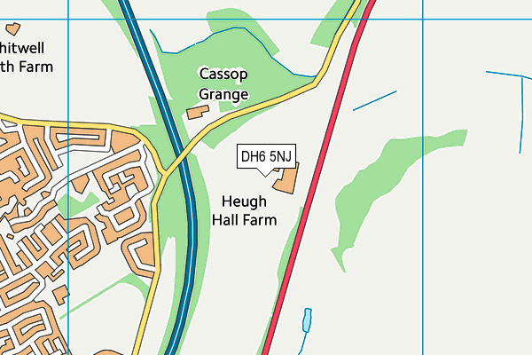 DH6 5NJ map - OS VectorMap District (Ordnance Survey)