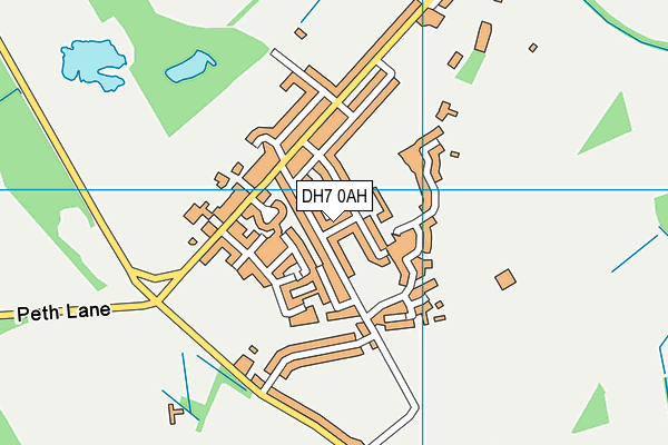 DH7 0AH map - OS VectorMap District (Ordnance Survey)