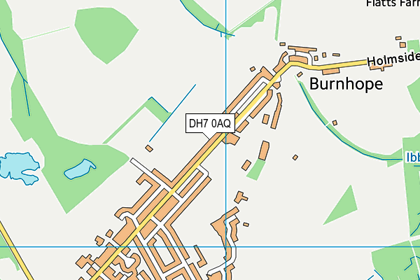 DH7 0AQ map - OS VectorMap District (Ordnance Survey)