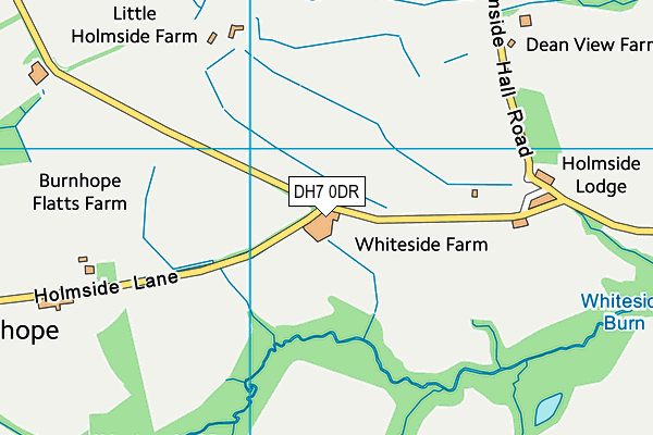 DH7 0DR map - OS VectorMap District (Ordnance Survey)