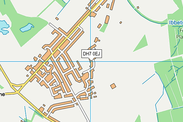 DH7 0EJ map - OS VectorMap District (Ordnance Survey)