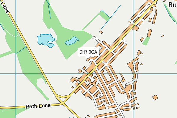DH7 0GA map - OS VectorMap District (Ordnance Survey)