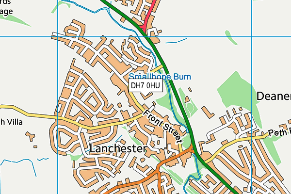Lanchester Endowed Parochial Primary School map (DH7 0HU) - OS VectorMap District (Ordnance Survey)