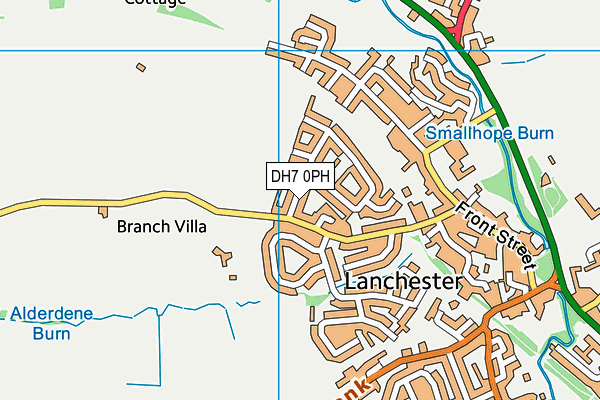 DH7 0PH map - OS VectorMap District (Ordnance Survey)