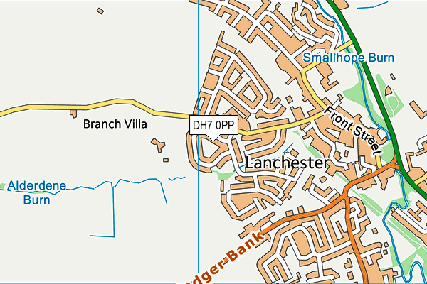 DH7 0PP map - OS VectorMap District (Ordnance Survey)