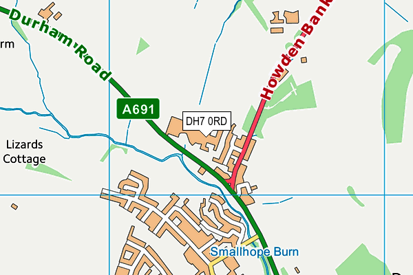 St Bede's Roman Catholic Comprehensive School And Sixth Form College map (DH7 0RD) - OS VectorMap District (Ordnance Survey)