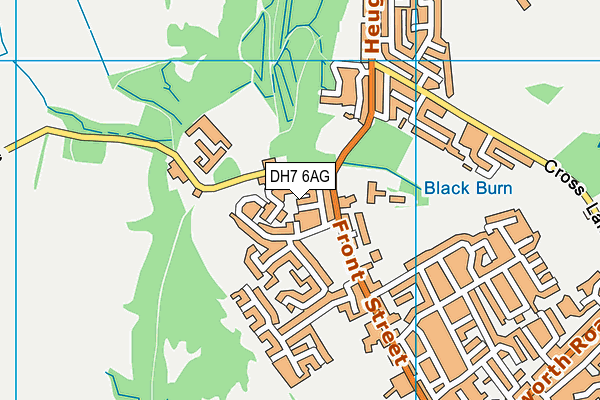 DH7 6AG map - OS VectorMap District (Ordnance Survey)