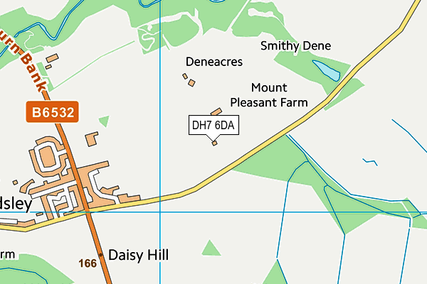 DH7 6DA map - OS VectorMap District (Ordnance Survey)