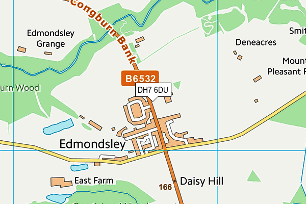 Edmondsley Primary School map (DH7 6DU) - OS VectorMap District (Ordnance Survey)