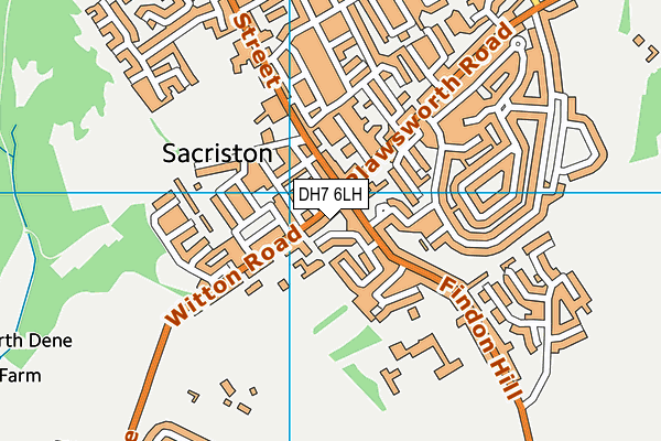 DH7 6LH map - OS VectorMap District (Ordnance Survey)