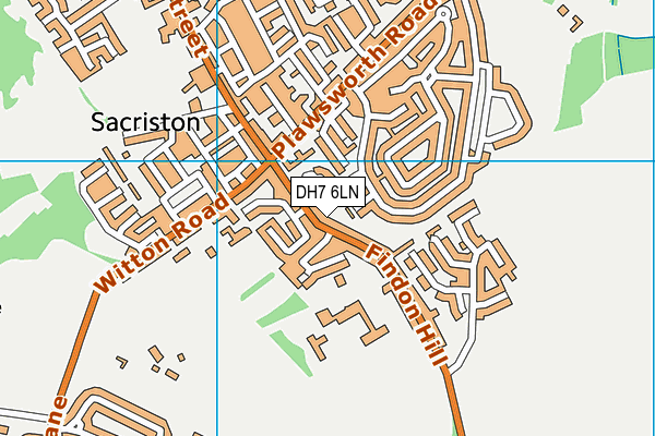 DH7 6LN map - OS VectorMap District (Ordnance Survey)