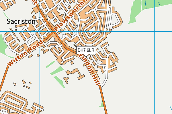DH7 6LR map - OS VectorMap District (Ordnance Survey)