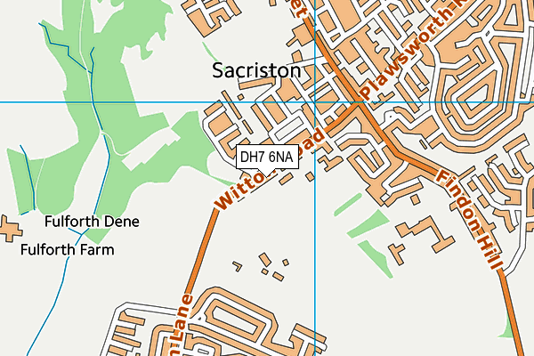 DH7 6NA map - OS VectorMap District (Ordnance Survey)