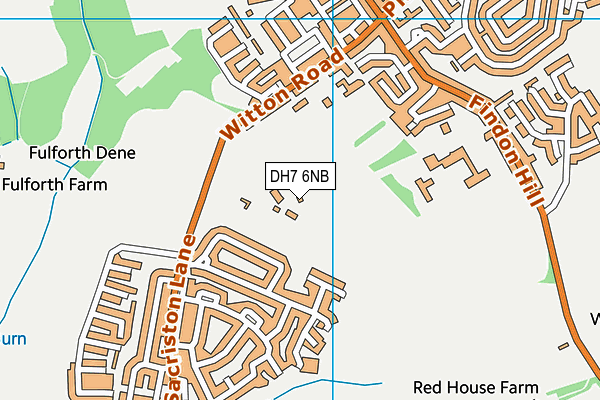 DH7 6NB map - OS VectorMap District (Ordnance Survey)