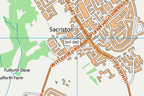 DH7 6ND map - OS VectorMap District (Ordnance Survey)