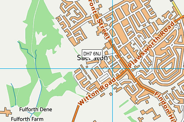 DH7 6NJ map - OS VectorMap District (Ordnance Survey)