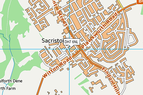 DH7 6NL map - OS VectorMap District (Ordnance Survey)