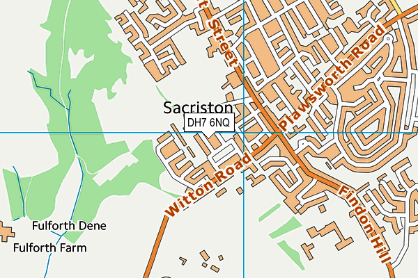 DH7 6NQ map - OS VectorMap District (Ordnance Survey)