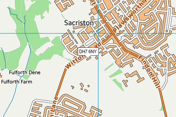 DH7 6NY map - OS VectorMap District (Ordnance Survey)